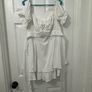 SHEIN White Asymmetrical Dress